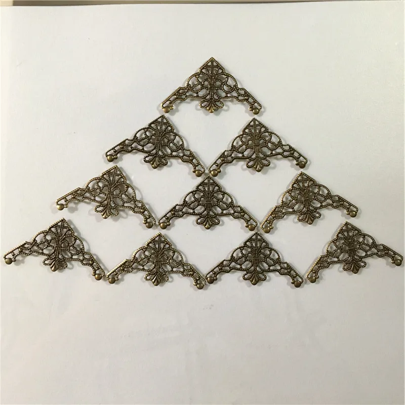 50 шт. коннекторы для кабошона в бронзовом цвете | Украшения и аксессуары