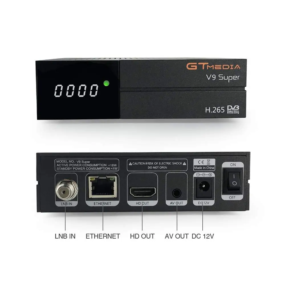 V9 Super DVB S2 TV ricevitore спутниковый декодер Gtmedia 1080P Full HD PowerVu Biss KEY со встроенным Wi
