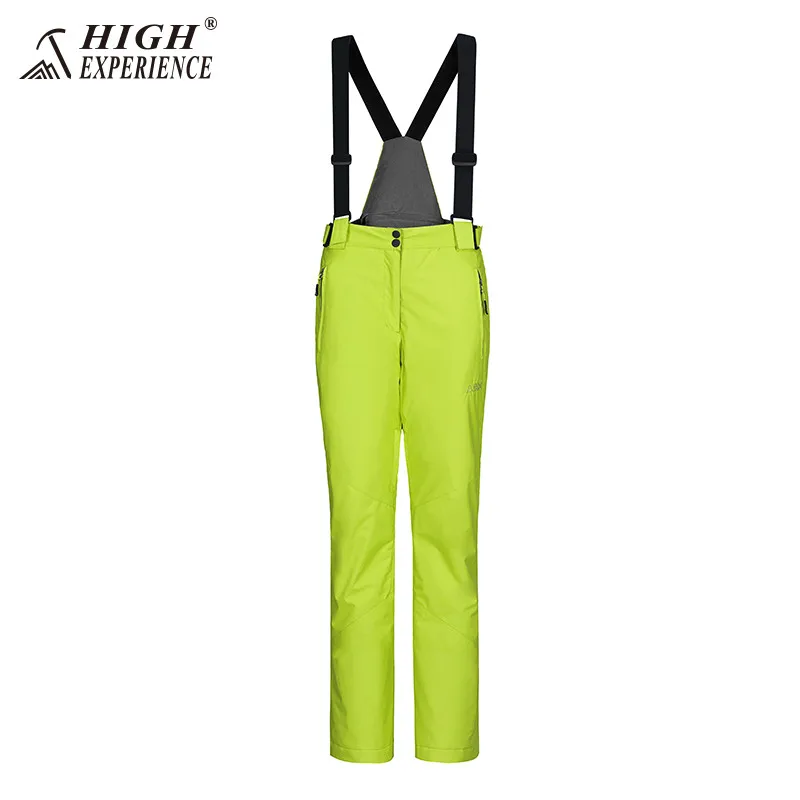 yellow pant Лыжный костюм, женский зимний спортивный костюм, женский комплект для сноубординга, женская зимняя куртка, зимние штаны, водонепроницаемые женские штаны для сноуборда, 42-52 - Цвет: yellow pant