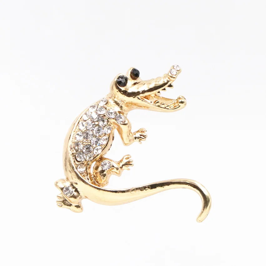 Charms Gold Color Animal Shape Pin and Brooch Zinc Alloy Breastpin Rhinestone Halloween Christmas Party Gifts Jewelry A653 | Украшения и