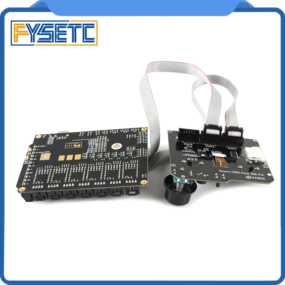 FYSETC F6 V1.3 плата все-в-одном решение электроники VS SKR V1.3+ Generic 12864 панель V1.1 Smart 12864LCD модуль Дисплей