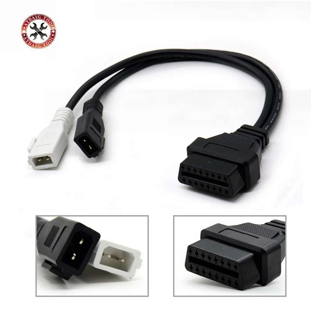 Адаптер VAG для AUDI 2X2 OBD1 OBD2 диагностический кабель 2P + подходит Audi 2X2Pin к 16-контактный