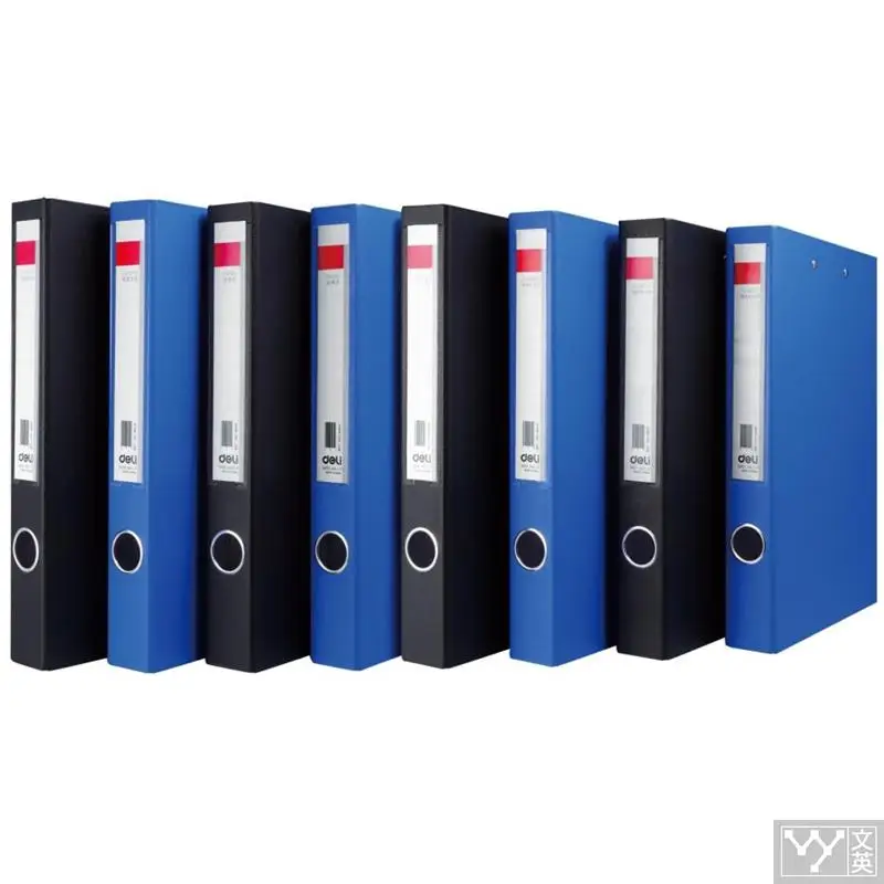Deli Strong Folder Back Wide document folder 45mm Data Files And Folders Office Supplies A4 Paper clips for school | Канцтовары для