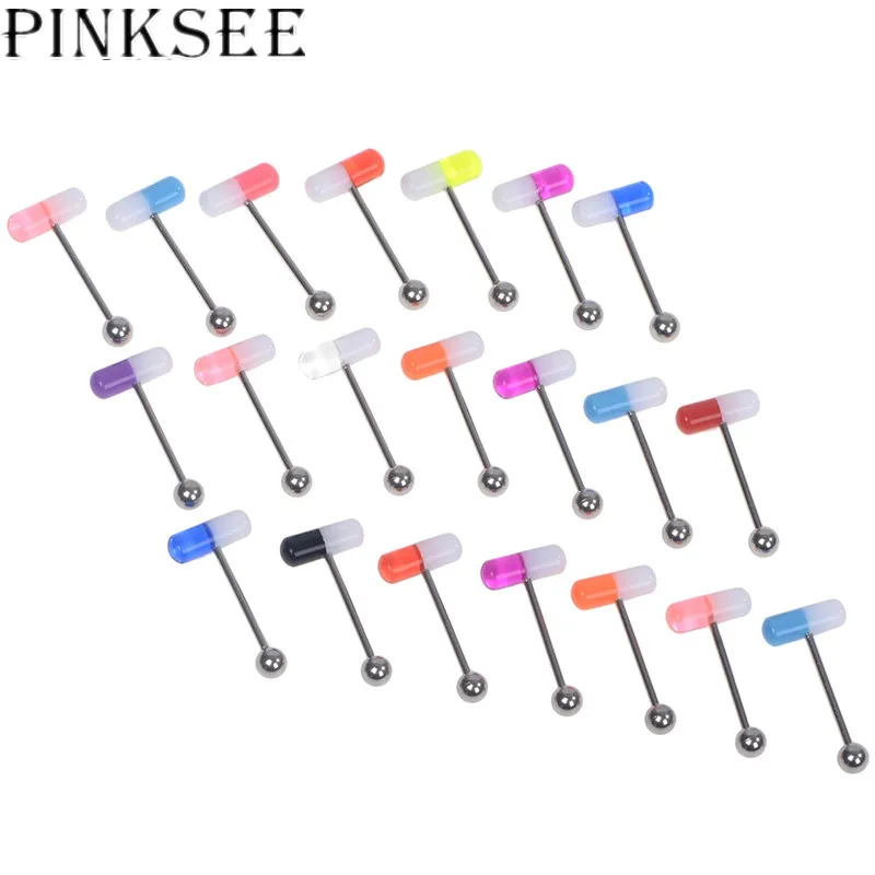 PINKSEE 1 шт. простые Стиль личность тонкий длинный язык клип уха кольцо для пупка