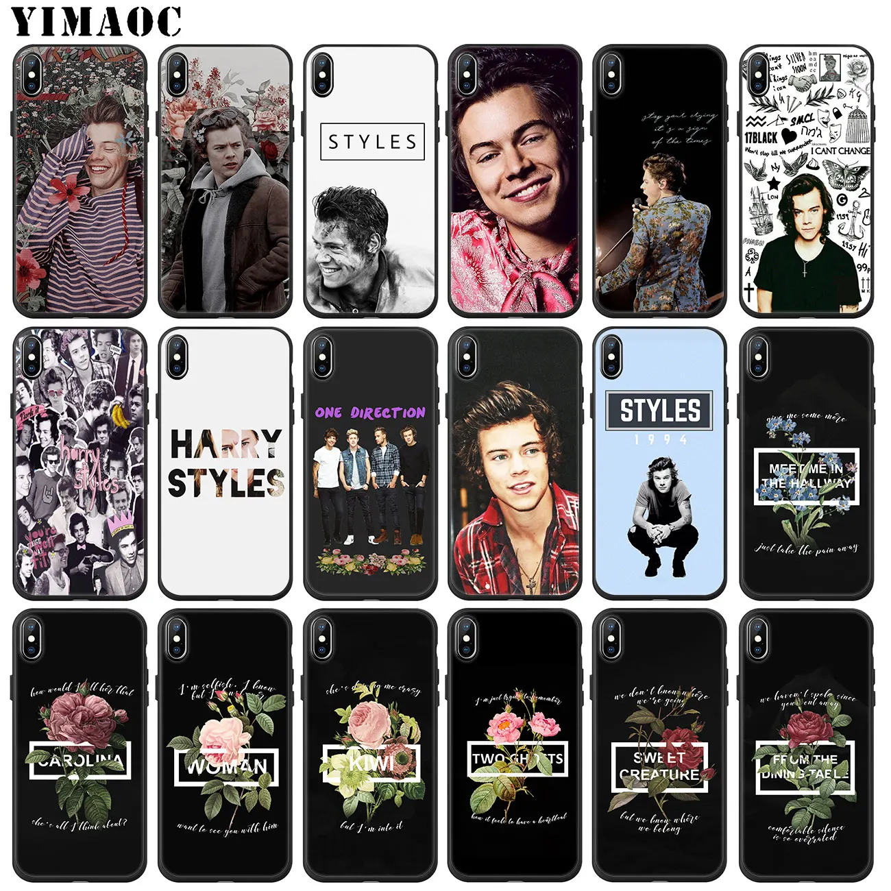 YIMAOC Гарри стили One Direction 1D Мягкий силиконовый чехол для телефона iPhone 11 Pro XS Max XR X 6 6S 7