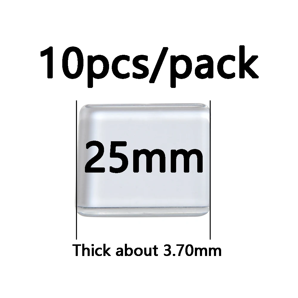 Both side flat 25mm 12 мм 16 мм 20 мм 25 мм-30 мм прозрачный Стекло кабошон куполообразный, Овальный квадратный полушарии увеличительное с плоской задней частью круглые кабошоны для самостоятельного изготовления ювелирных украшений - Цвет: Both side flat 25mm