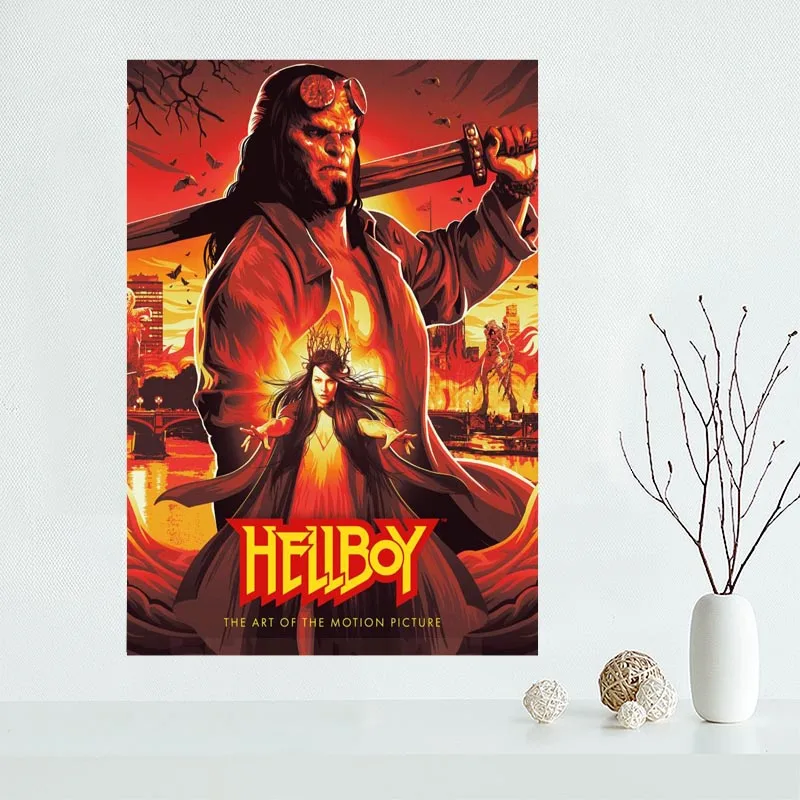 Hellboy художественный плакат на заказ холст плакат искусство отделочная ткань для дома ткань на стену плакат печать шелковая ткань - Цвет: 7