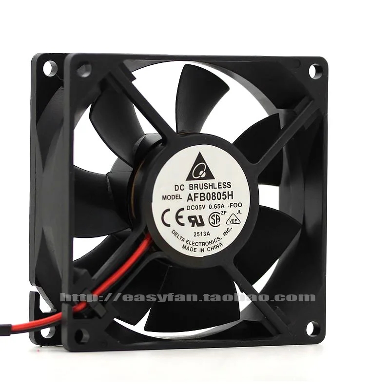Новинка DELTA 8025 5 в двойной шарикоподшипник 8 см 8 см USB большой объем воздуха AFB0805H охлаждающий вентилятор