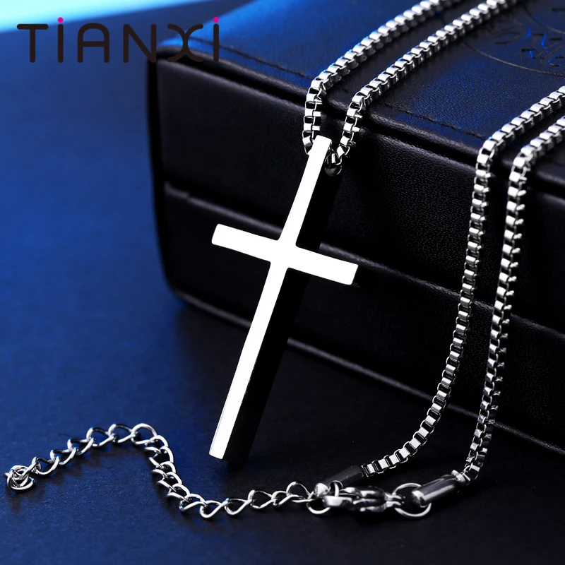 TIANXI New Fashion Gothic Style Cross Pendant For Man And Woman Stainless Steel Personality Charm Jewelry | Украшения и