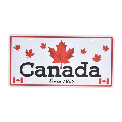 Декоративная металлическая тарелка с надписью Love Canada винтажный Итальянский
