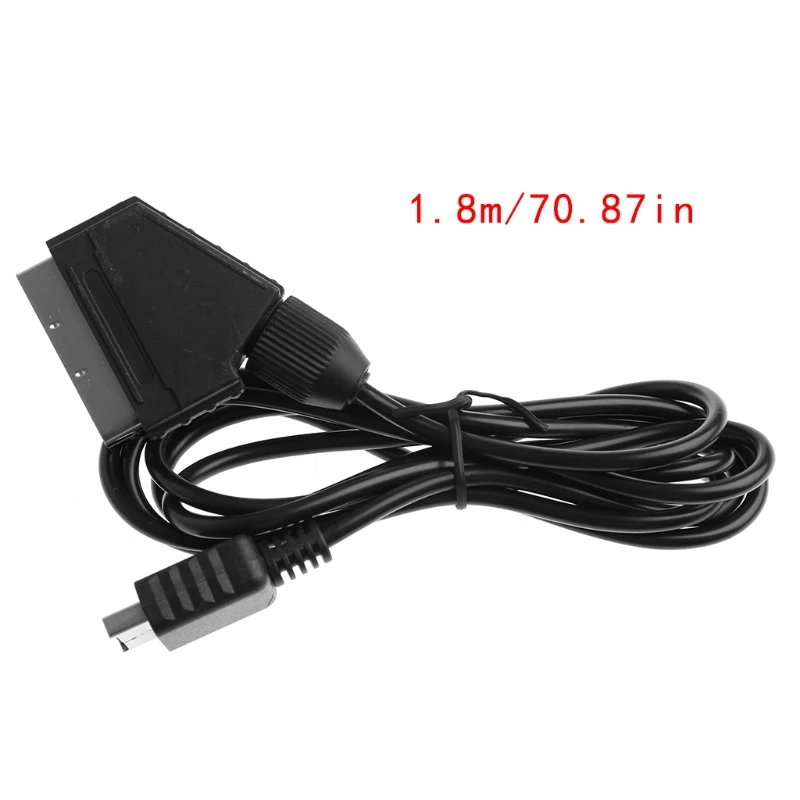 

ANENG Black 1.8M/6FT RGB Scart Cable AV Stereo TV For Playstation PS2 Slim Line Game Console Game Accessory Cables