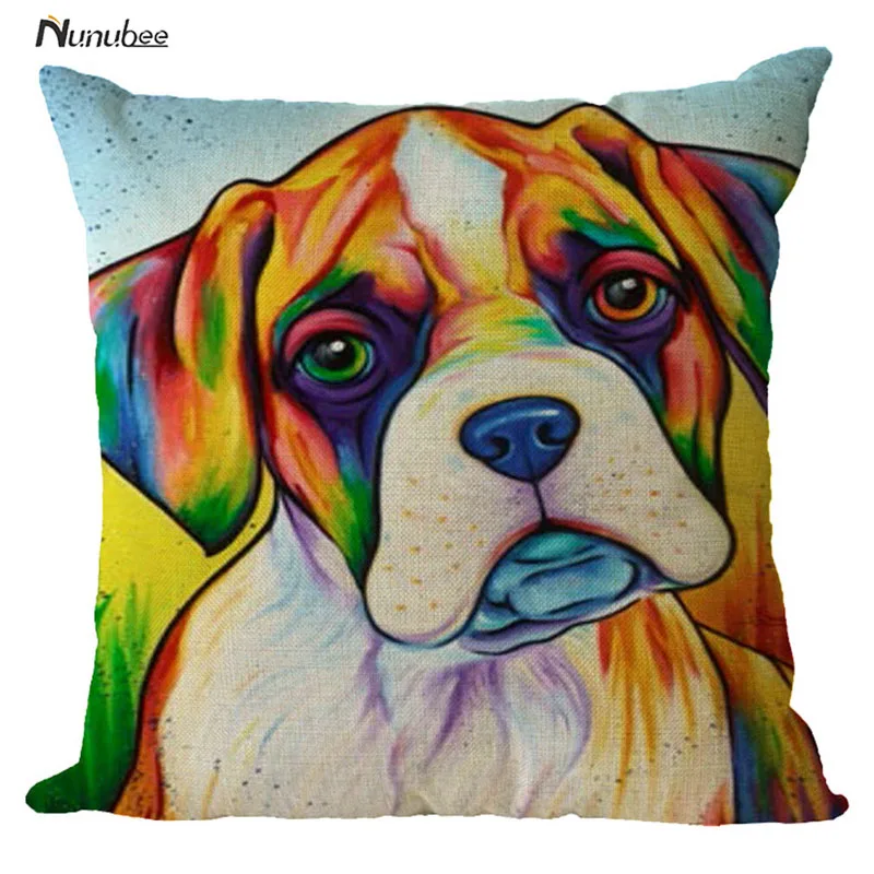 18 &quotСтильный кота собаки Чехлы для подушек Творческий животных Наволочка