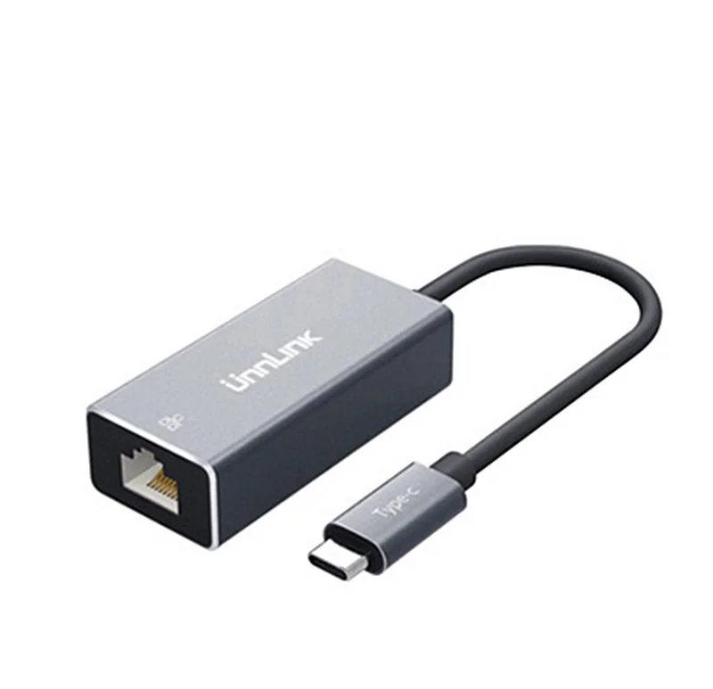Unnlink USB C Ethernet адаптер type C к RJ45 1000 м 3 порта USB3.0 концентратор type C Thunderbolt 3 док-станция Сетевой адаптер для Macbook pro - Цвет: RJ45