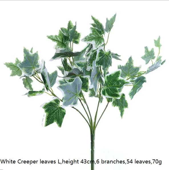 White Creeper L DIY искусственная пластмассовая трава листья цветы Флорес растения поддельные растения для домашнего магазина сада представить украшение стены - Цвет: White Creeper L
