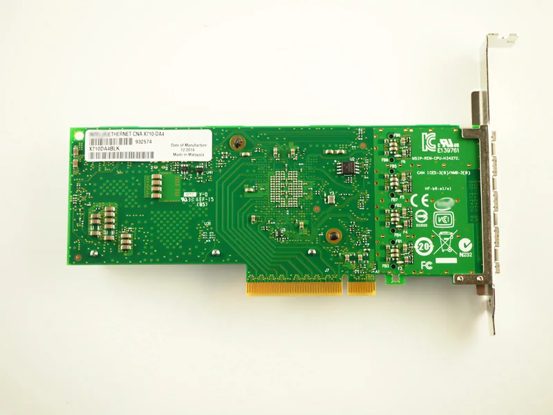 X710 DA4 4 портовый SFP + PCI E X8 LC 10 Гбит/с сетевая карта адаптера сервера Ethernet|network card|pci-e