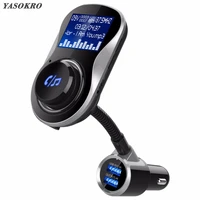 fm transmitter modulator car audio mp3 player bluetooth compatible handsfree car kit with 3 1a quick charge dual usb car charger