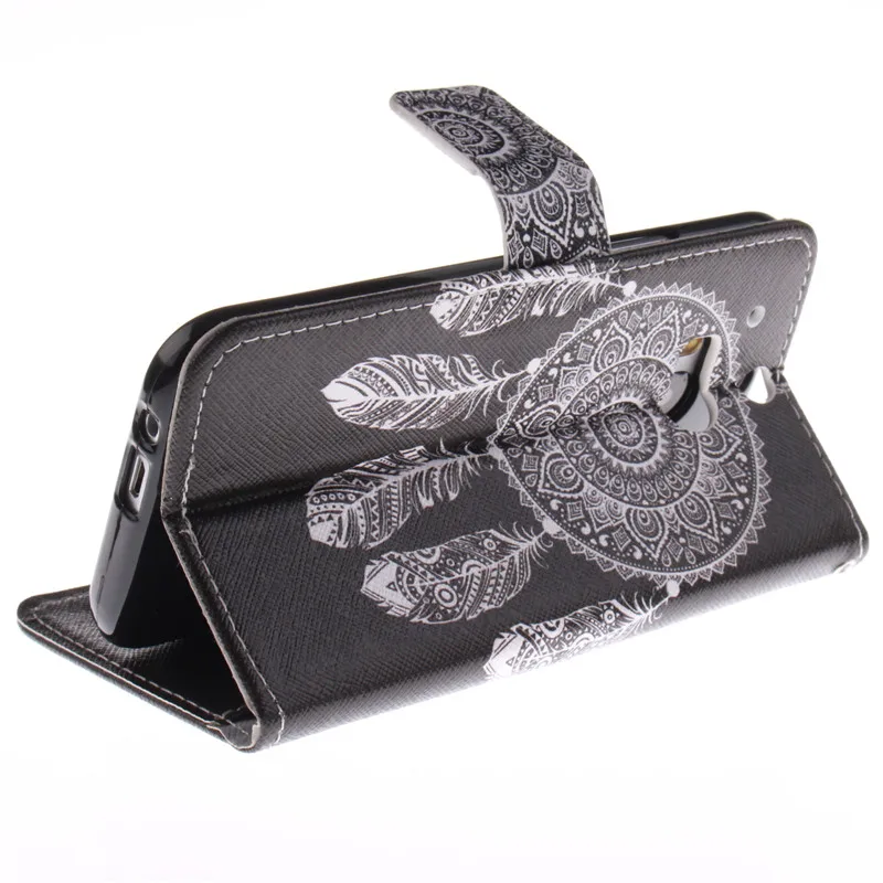 10 Fashion Patterns Flip Case for HTC One M8 PU Leather + Soft Silicon Luxury Wallet Cover phone case | Мобильные телефоны и