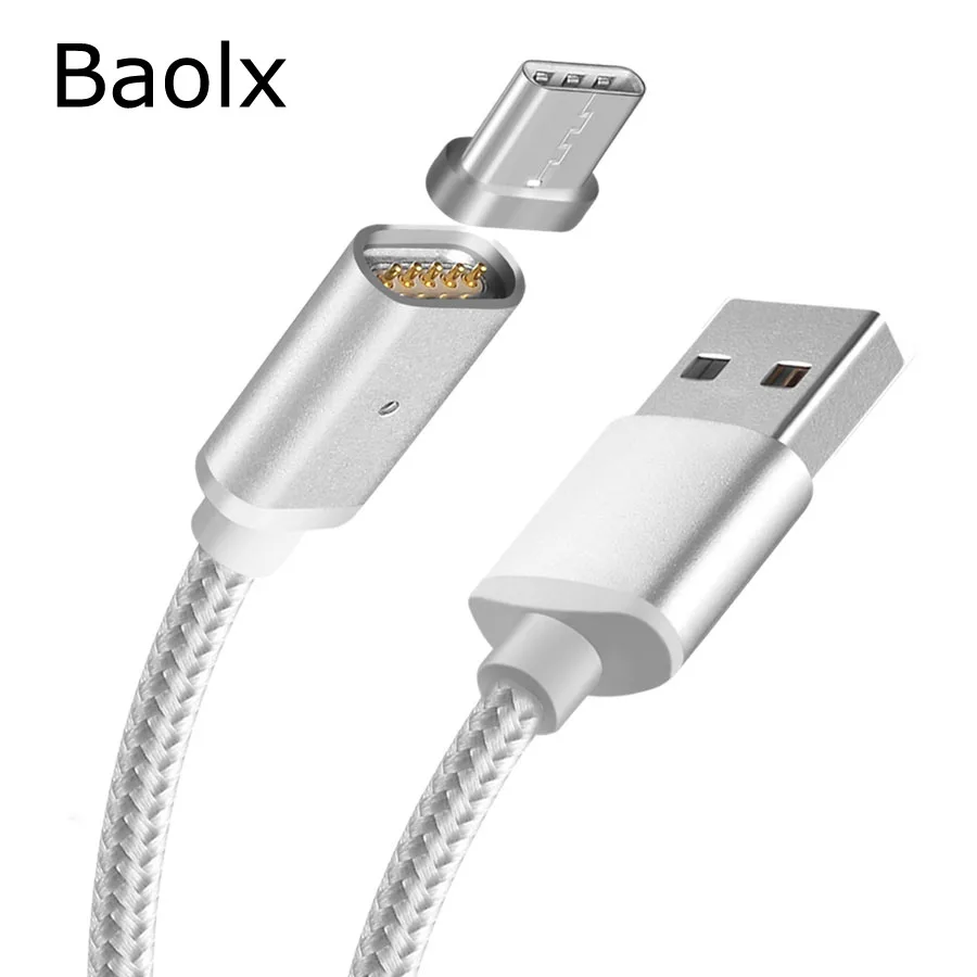 Магнитный Micro USB/Type-C/IOS USB-C Быстрый зарядный кабель для синхронизации данных и