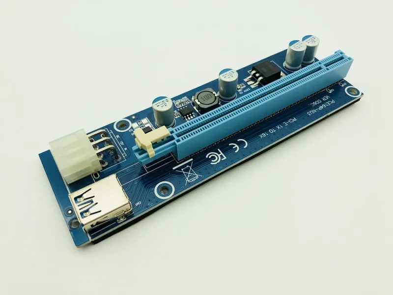 Плата расширения VER 006C PCI E Express 1X до 16X кабель USB 3 0 SATA питания 6 контактов 60 см 50