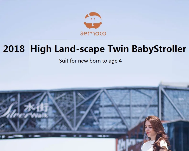 Babyfond Роскошная коляска для Близнецов с автомобильным сиденьем, двойная детская коляска с высоким пейзажем, складная коляска,, две люльки