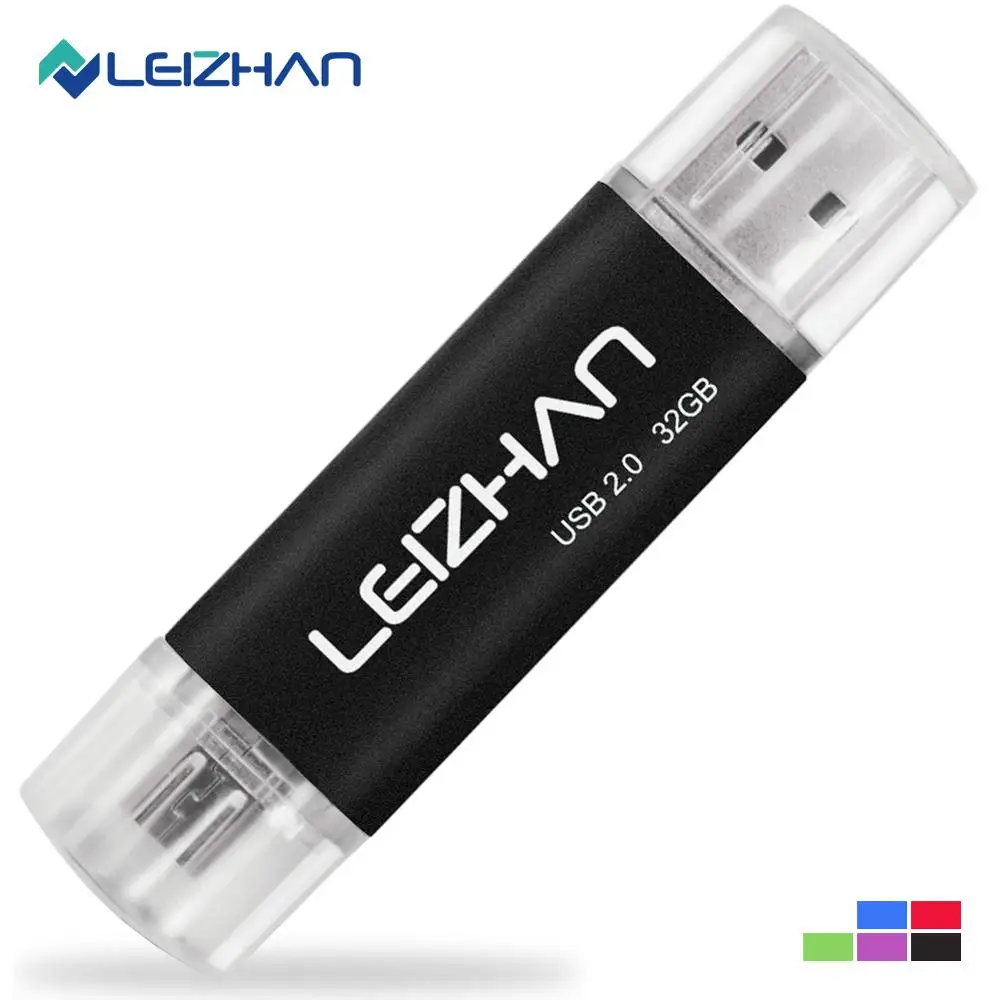 Micro-USB 2.0-Black LEIZHAN 128 ГБ с поддержкой технологии OTG USB флэш-накопитель Micro Рамочка для фотографии для samsung Galaxy S7, S6, S5, S4 переносной usb-накопитель, объемом памяти 64 Гб флэш-накопитель 32 Гб оперативной памяти, 16 Гб встроенной памяти, 8 ГБ 4 ГБ - Цвет: Micro-USB 2.0-Black
