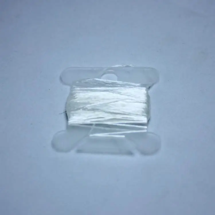 white 20 м шелковая вышивка/ шелковая нить/Спиральная вышивка шелковой нитью маленькие палочки ручной вышивки вышивка крестиком - Цвет: white