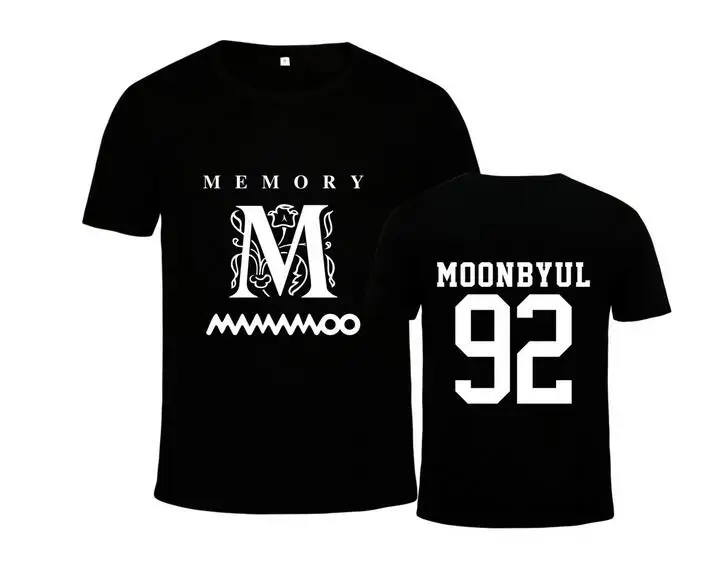 Летняя футболка с круглым вырезом и надписью Kpop mamamoo модная короткими рукавами в