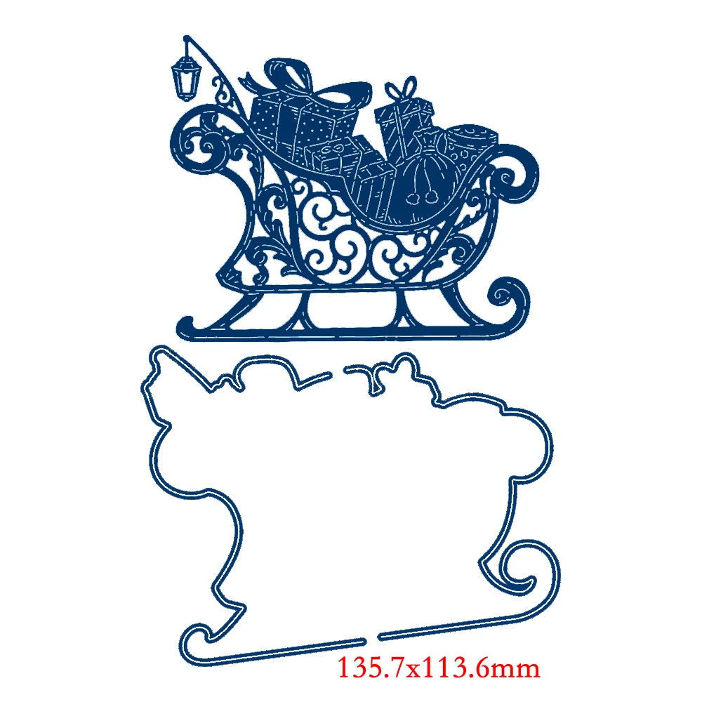 Christmas Holy Elk Flower Metal Cutting Dies Stencils For DIY Scrapbooking Decoration Embossing Supplier Handcraft Die Cut