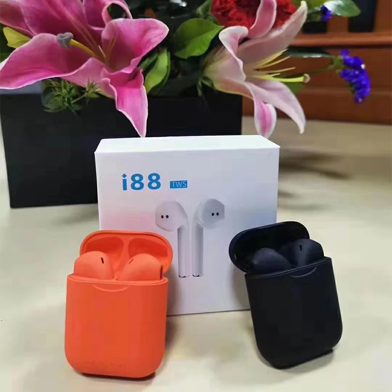 2019 Новый i88 TWS 1: 1 мини беспроводной стерео Bluetooth 5 0 супер 3D бас наушники чем i10 i14 i13