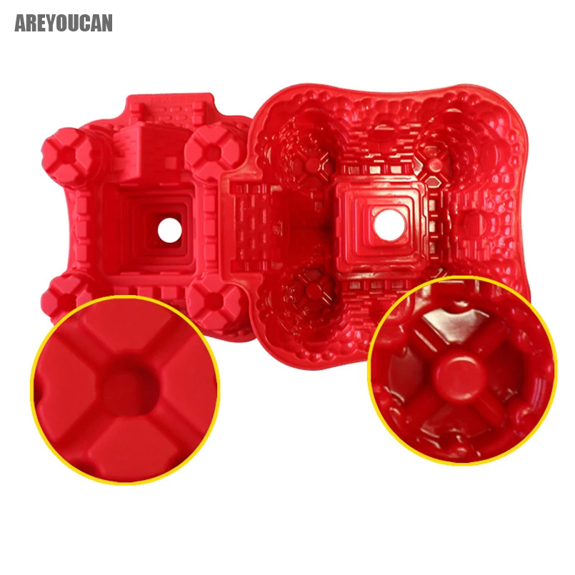 Пирог инструменты замок Форма 3D силиконовые формы торт мусс для выпечки печенья