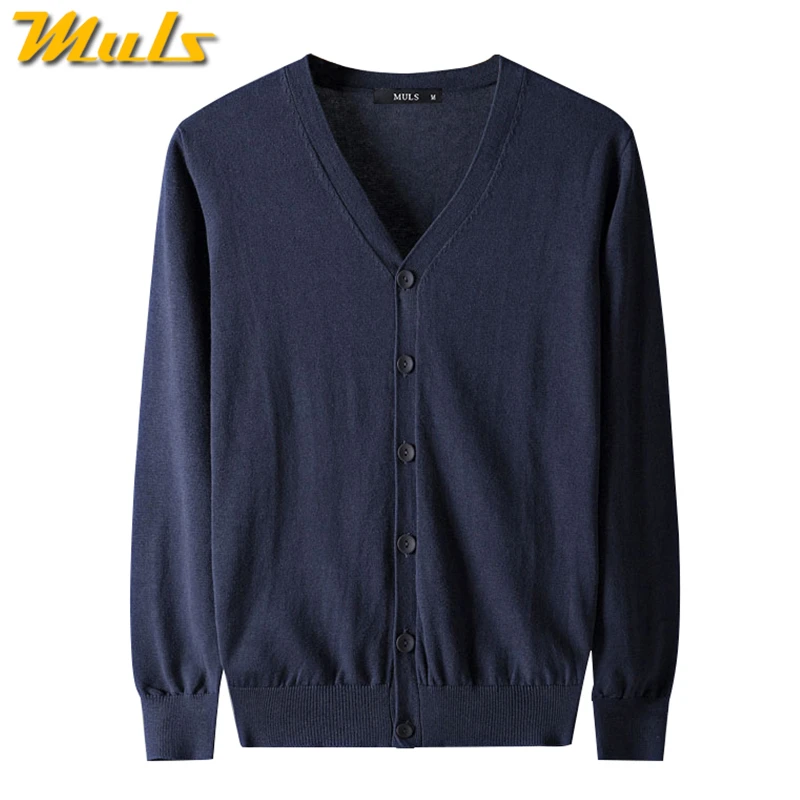 4 Цвета осень 2017 г. Новый Для мужчин кардиган свитер 100% хлопок вязаный весна