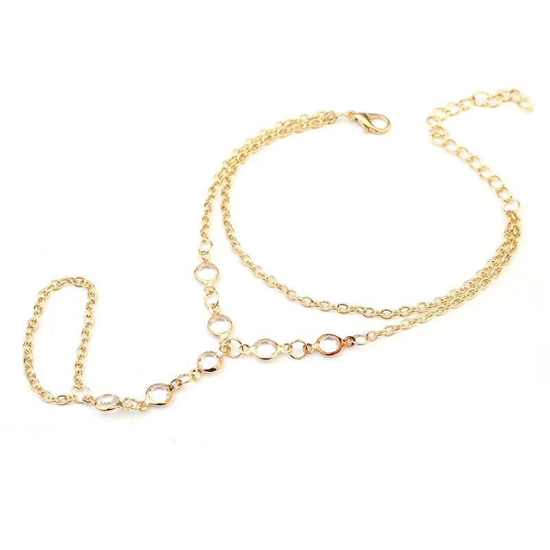 Горячая мода ювелирные изделия Bijoux для женщин цепь палец рука жгут влюбленные