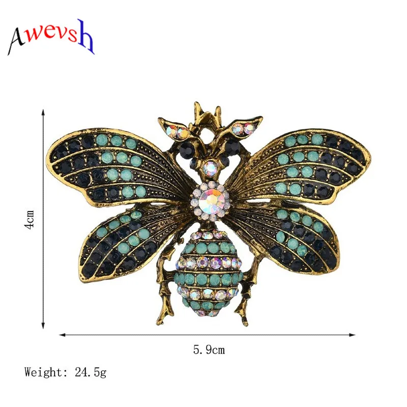 Awevsh Colorful Cute Butterfly Brooch Multiolor Crystal Rhinestone Brooches for Women Lady Fashion Jewelry Boutonniere | Украшения и