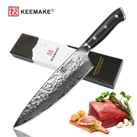 2018 new sunnecko professional 8 chef knife damascus steel japanese vg10 blade kitchen knives g10 handle sharp cooking tools