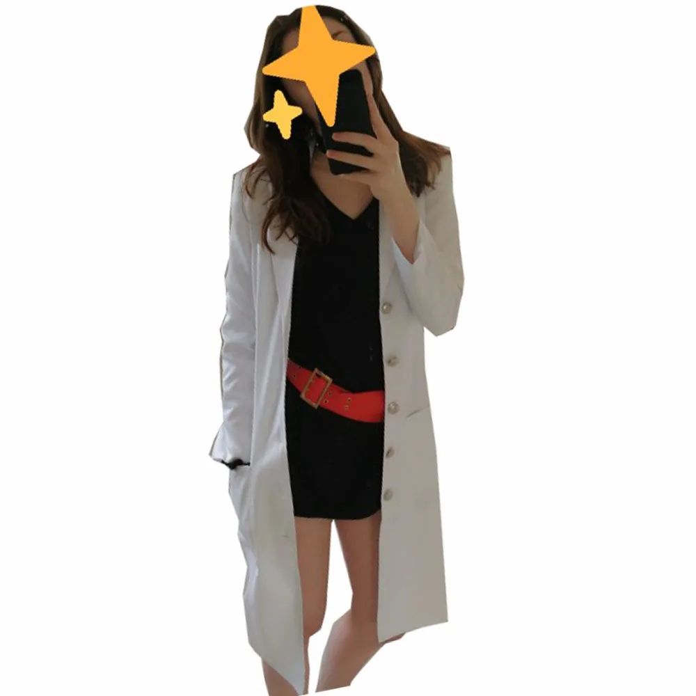 

2020 Anime Persona 5 Tae Takemi Cosplay Costume Doctors Unifrom Adult Women Dress Halloween Costume White Jacket Outfit Custom
