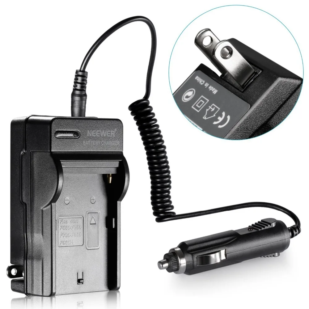 Neewer литий ионный аккумулятор и зарядное устройство в комплекте светодиодный