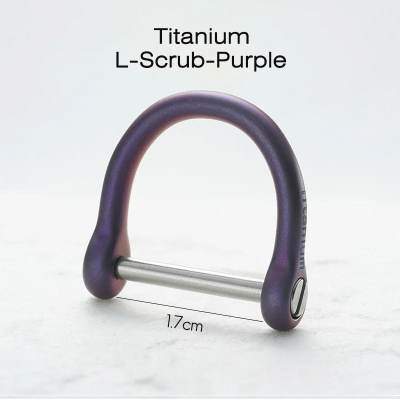 Titanium P Buckle Брелок из настоящего титанового сплава для мужчин EDC, легкий титановый брелок с подвеской, брелки для ключей, инструмент Quickdraw, креативный брелок - Цвет: Titanium P Buckle