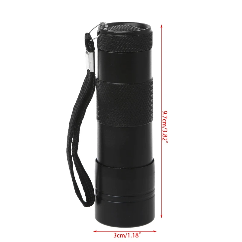 УФ ультрафиолетовый светодио дный 12 светодиодный фонарик Blacklight Light 395 нм