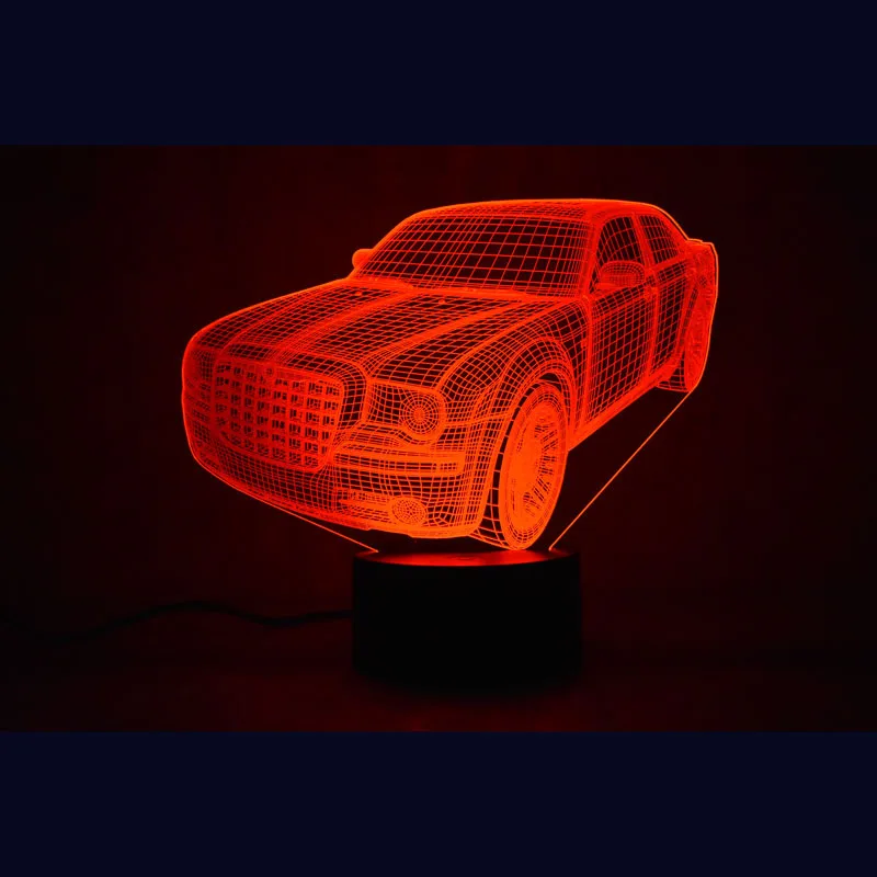 

Automobile Usb 3d Colorful Led Small Night Light Smart Home Stereo Party Atmosphere 3d Lamp Usb Led 3d Light Fixtures