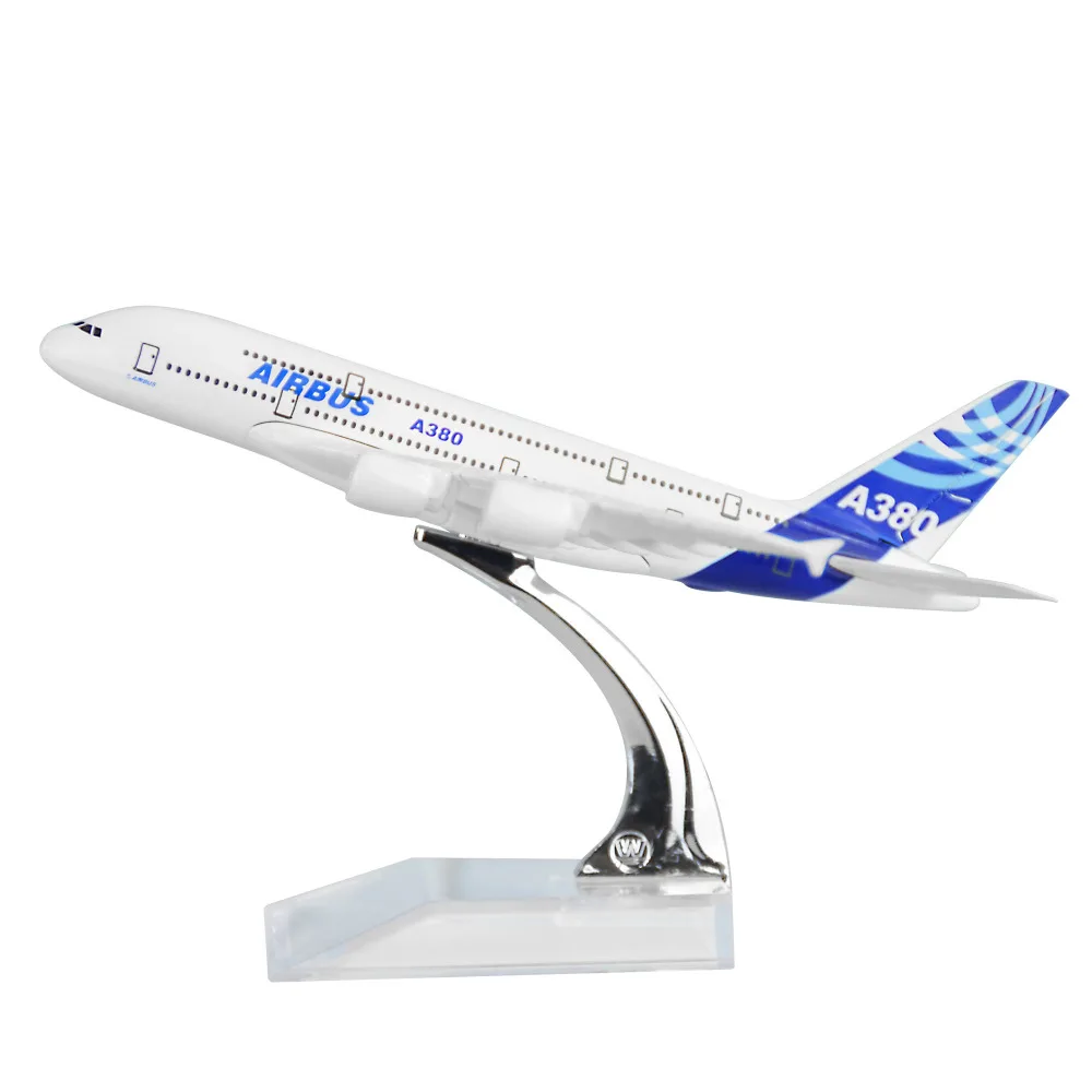 AIRBUS A380 16 см 15 металлические модельные украшения подарок на Рождество модель