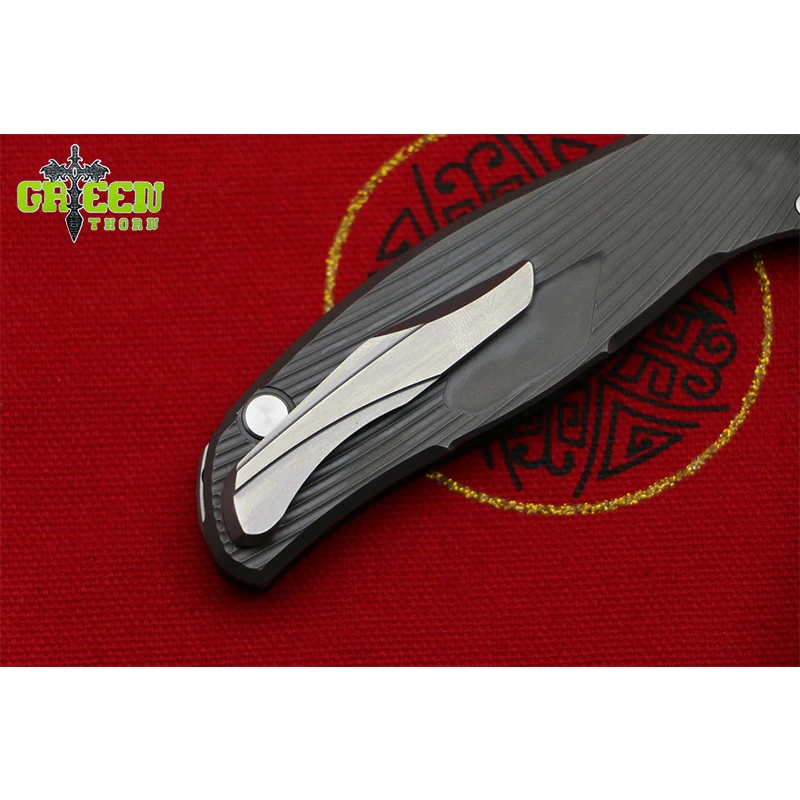 Складной нож THORN HATI F95 M390 CF + складной с титановой ручкой для кемпинга и