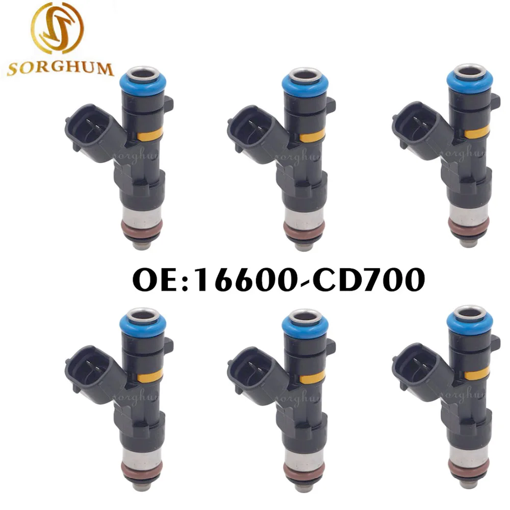 

6PCS Fuel injector nozzle for Nissan 350Z 2005-2006 Murano 2005-2007 for Infiniti FX35 G35 M35 16600-CD700