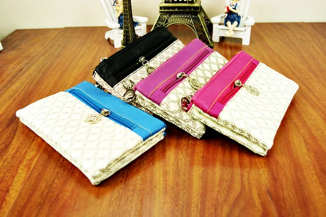 Korean style top grade exquisite graceful wallet purse or billfold with gloss for ladies as thoughtful gift |