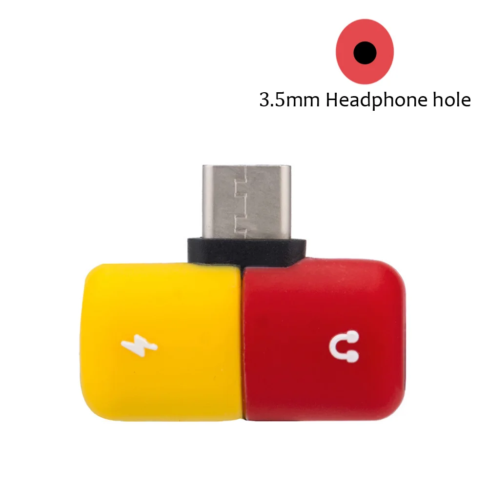 Type-C usb type C до 3,5 мм разъем для наушников вспомогательный конвертер адаптер зарядное устройство аудио двойной 2 в 1 USB-C кабель-разветвитель для наушников Музыка