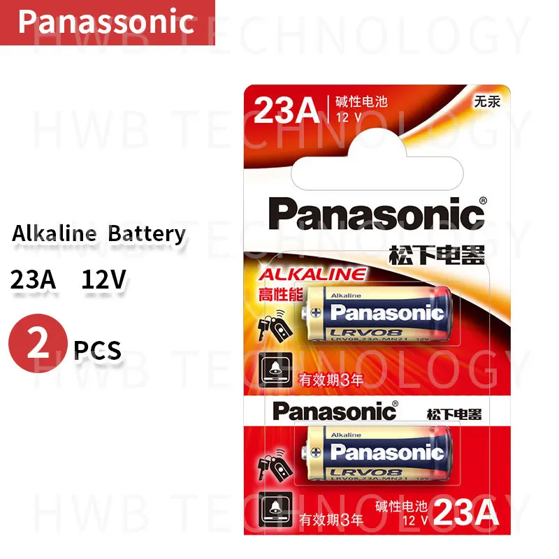 2 шт./лот 12 вольтовый Panasonic A23 23A Ультра щелочные батареи/сигнал тревоги батареи
