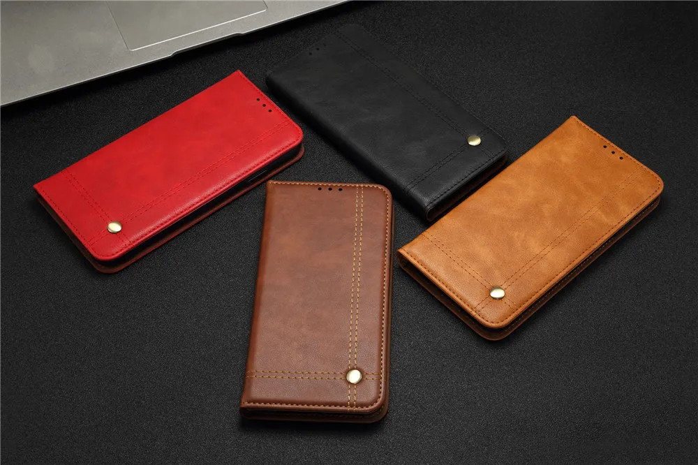 Чехол-книжка Red mi K20 Pro с магнитной застежкой для Xiaomi mi 9t Pro, роскошный кожаный чехол-портмоне в стиле ретро, держатель для карт, красный чехол для телефона mi K20