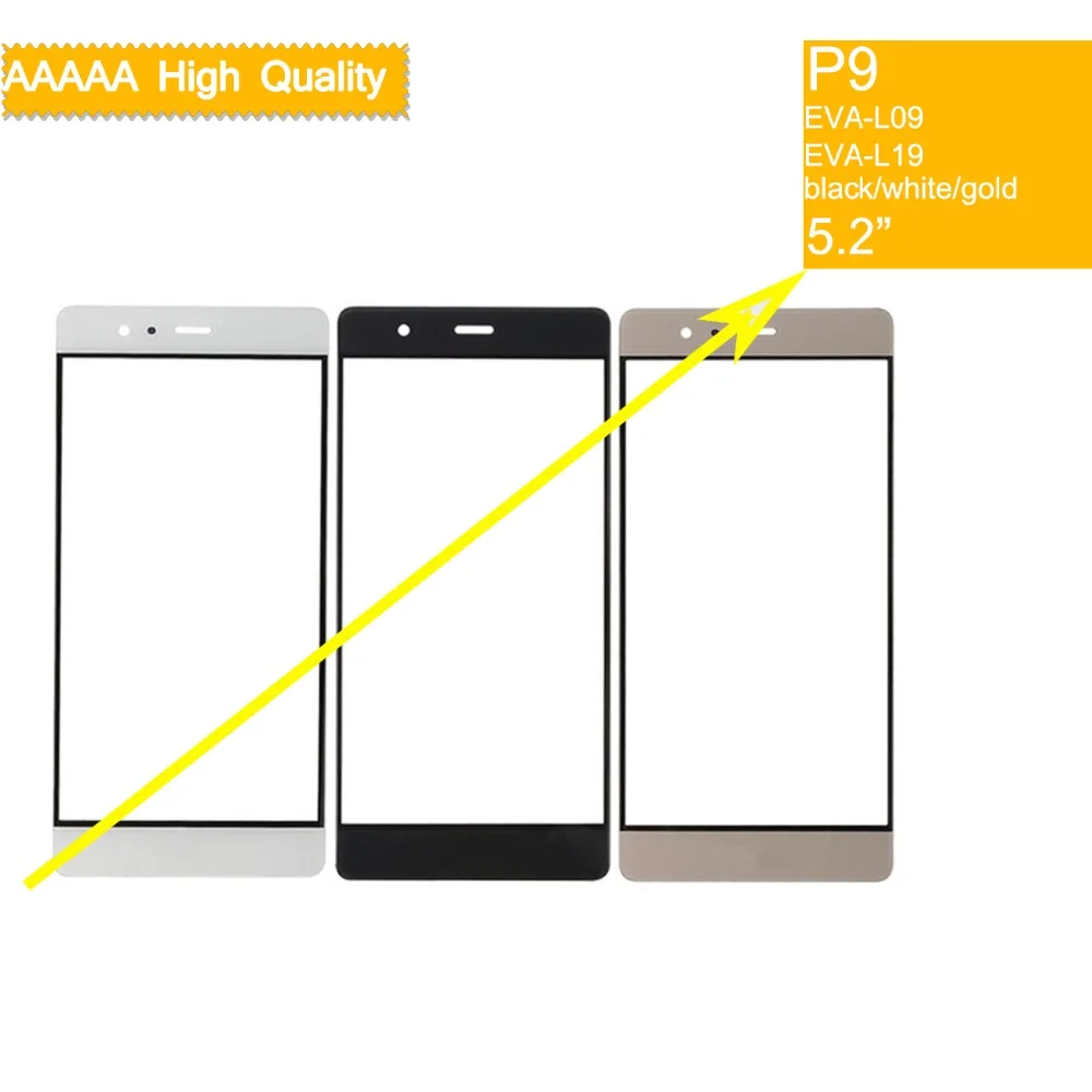 Передняя панель P9 для Huawei Ascend EVA L09 передняя стеклянная сенсорный экран линза