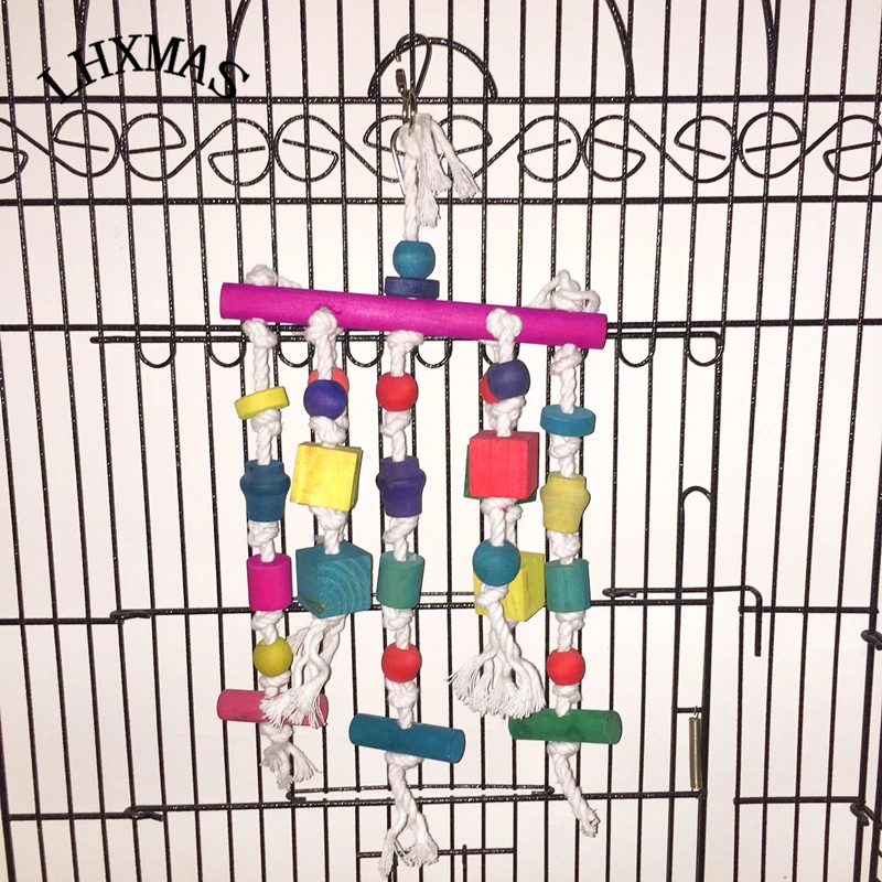 17 &quotConure Попугаев птицы игрушки Попугай Cockatiels Игрушки Хлопок Веревки Птица T043|bird
