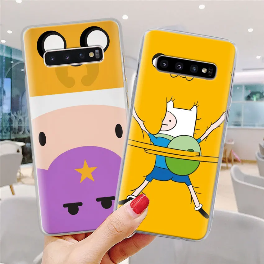 "Время приключений" Beemo Джейк чехол для телефона для samsung Galaxy S10e S10 плюс S7 S8 S9 Plus Note 8 9 M10 M20 M30 жесткий чехол Coque