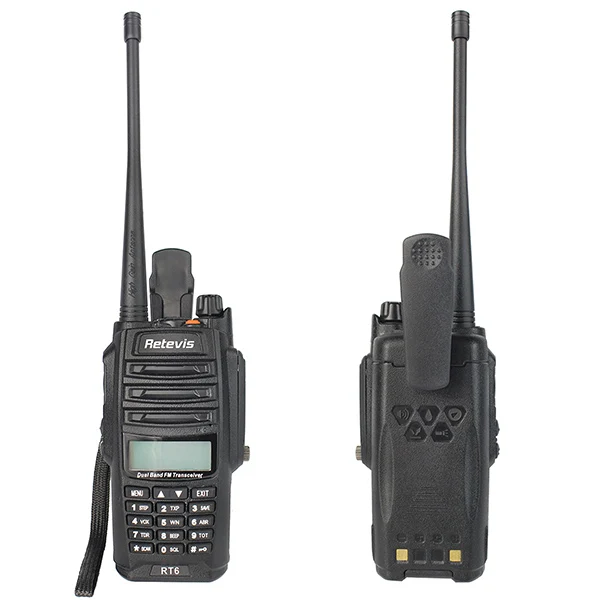 4 шт. IP67 Водонепроницаемый Радио рация Retevis RT6 радиочастотный трансивер UHF 5/3/1 Вт VHF UHF 136-174 МГц/400-520 МГц cb радио Comunicador